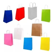 Bolsas De Papel Kraf De Colores 24 Unidades