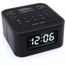 Radio Despertador A La Hora Del Hogar Cargador Con 2 Tomacor