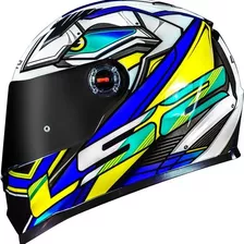 Capacete Ls2 Ff358 Xdron Blue Motociclista Lançamento Moto