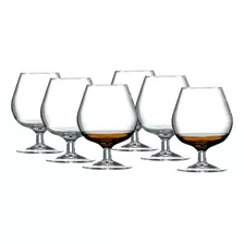 6 Copas Caliz Globo Brandy Cognac Cristal Luminarc 500ml