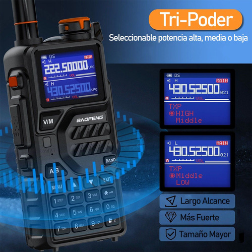 Radios Walkie Talkie Baofeng 10w Bf-k5plus 999canale 10km Foto 4