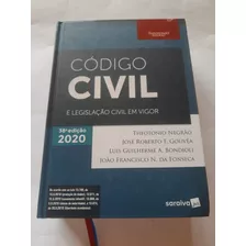 Código Civil E Legislação Civil Em Vigor - 38ª Edição 2020 - Theotonio Negrão