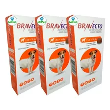 Antipulgas Bravecto 4.5 A 10 Kg - Pack X 3 Und
