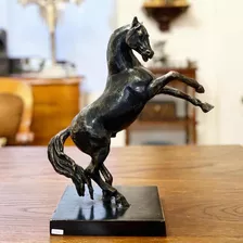 Escultura De Bronce Caballo Relinchando Alejandro Velasco