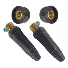 Conector Inversora De Solda 13mm Kit 2 Machos 2 Fêmeas