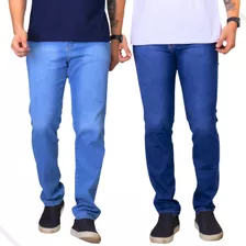 Kit 2 Calças Jeans Masculina Com Lycra Elastano Original 