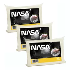 Kit 3 Travesseiro Nasa Zz Alto Viscoelástico Antifungos 