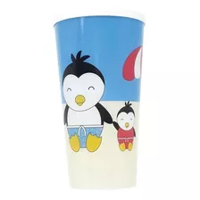 Copo Infantil Com Tampa Eco Pinguim 400ml - Giro Baby