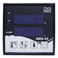Controlador De Tempo E Temperatura Sms-25 90-240v J Digimec