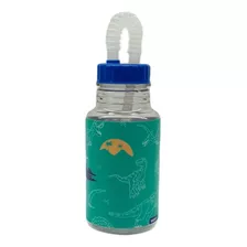 Botella Infantil Con Sorbete Escolar Vaso Con Tapa X30uni