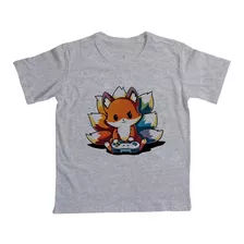 Camiseta Infantil Reserva Mini Raposa Gamer