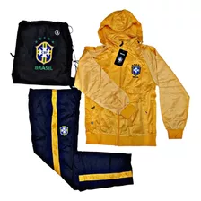 Conjunto Agasalho De Time Seleção( Brasil) Blusa E Calça/bag