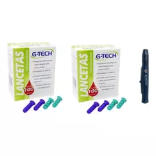 Lancetas Glicose G-tech Lite One Touch Accu Chek Lancetador