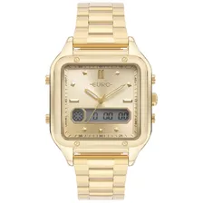 Relógio Euro Feminino Fashion Fit Sporty Dourado Envio 24h