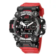 Reloj De Pulsera Smael De Doble Pantalla Para Hombre, Imperm