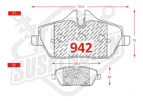 Pastilla De Freno Delantera Mini Cooper All4 1.6 2014-2020 Foto 3