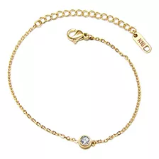 Pulsera Baño Oro 18k Punto De Luz