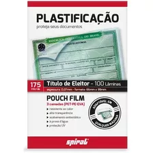 Plástico Para Plastificação 66x99x0,07 Titulo De Eleitor