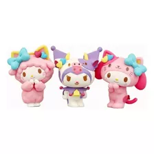 Set 3 Figuras De Hello Kitty 6.2 Cm My Melody Sanrio