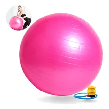 Bola Suíça De Pilates Yoga Exercício Azul De 45cm + Bomba