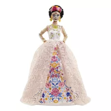 Barbie De Día De Muertos 2020 Morena Métrica Encaje Y Flores