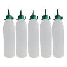 Almotolia Bico Reto Aplicador 500ml Kit Com 5 Peças