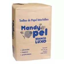 Papel Toalha Descartável Interfolha Luxo Mandypel - 1.000fls