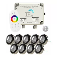 Kit Led Pisicina - Contr Touch 81w + 9 Leds Rgb 6w Tholz