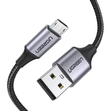 Cable Micro Usb Macho A Usb 2.0 A Macho 1 Mts Datos Y Cargar