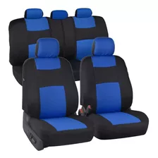 Fundas Para Asientos De Coche Bdk De Poliéster, Color Azul