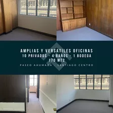 Arriendo De Oficinas Versátiles - 170mt2 - Paseo Ahumada