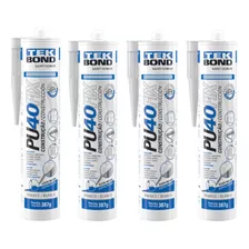 Kit 4 Cola Adesivo Multiuso Selante Pu 40 Fix Tekbond 280ml