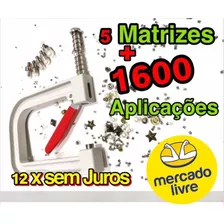 Aplicador De Perola Gatilho Ativo + 1600 Pérolas E Rebites