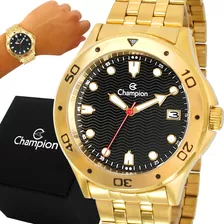 Relógio Champion Masculino Dourado Original Garantia Luxo