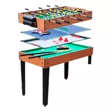 Juego De Mesa 4 En 1 Ping Pong Billar Hockey Futbol Multijue