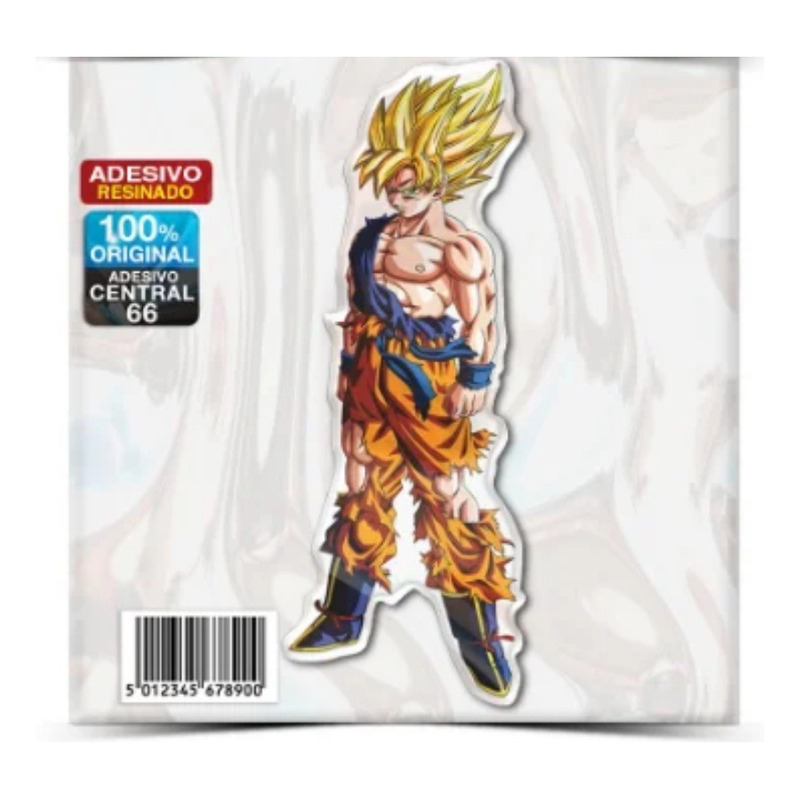 Adesivo Goku Baby Dragon Ball 10cmx15cm Geek Nerd Desenho