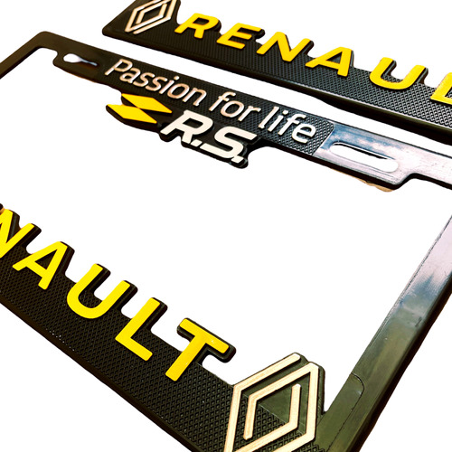 Par (2) Portaplacas Universales Renault Rs Foto 4