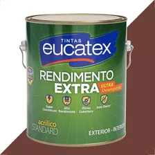 Tinta Latex Eucatex Rendimento Extra Chocolate 3600ml