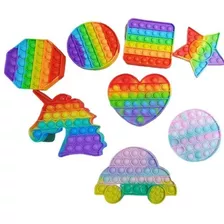 Pop It Fidget Rainbow Bolha Brinquedo Anti Stress Ansiedade