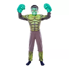 Hulk Vingadores Fantasia Infantil Enchimento Marvel