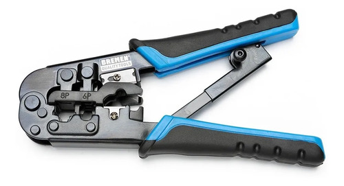 Pinza Crimpeadora Para Terminales Rj11 Rj12 Rj45 Bremen 6543