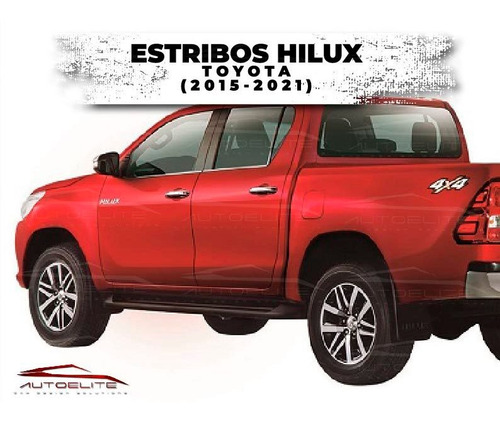 Estribos Hilux Toyota 4pts 2015 16 17 18 19 2020 2021 Torus Foto 6