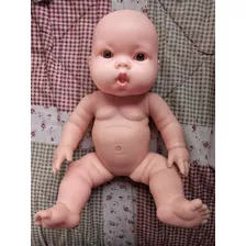 Boneco/bebê Cotiplas Borracha 28 Cm Antigo/olhos Marrom