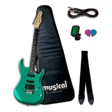 Guitarra Tagima Tg-510 Tg510 Tg 510 Verde Kit Capa Luxo