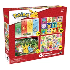 Rompecabeza Set De 4 Unidades Pokemon Exclusivo