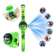 Relogio Infantil Hulk Projetor Imagens 3d Pulso Promoção