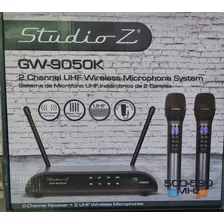 Microfonos Inalámbricos Uhf Recargables 2 Canales Studio Z 