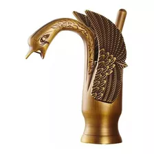 Canilla Cisne Monocomando Lavatorio Baño Grifo Bronce Viejo