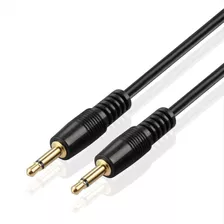 Cable De Audio Mono Ts 3,5mm, Macho A Macho | Negro, 1,8m