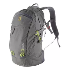 Mochila National Geographic Toscana 32 Lts Color Gris Diseño De La Tela Liso